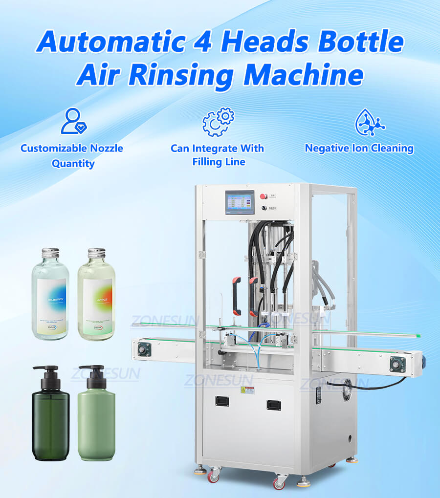 Zonesun Zs Nic4 Automatic 4 Heads Negative Ion Air Rinsing Machine X1