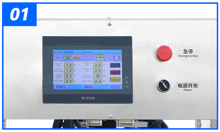 Zonesun Zs Nic4 Automatic 4 Heads Negative Ion Air Rinsing Machine X6
