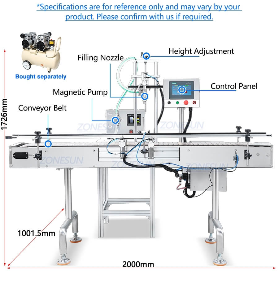 Machine de remplissage de liquide à grand débit X3 Large Flow Liquid Filling Machine X3