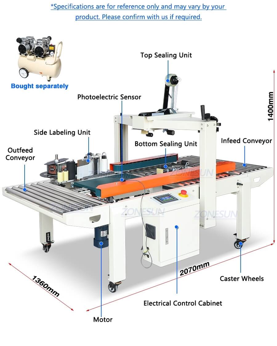 Carton Sealing Labeling Machine X3 Carton Sealing Labeling Machine X3