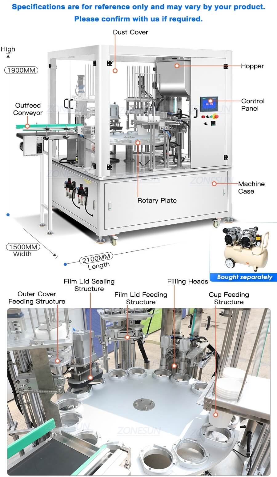 Cup Filling Sealing Machine X3