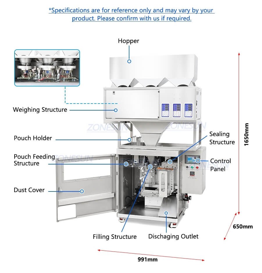 パウチ充填シール機X3 Pouch Filling Sealing Machine X3