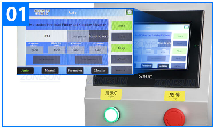 병 충전 기계 X5 롤 Roll On Bottle Filling Machine X5