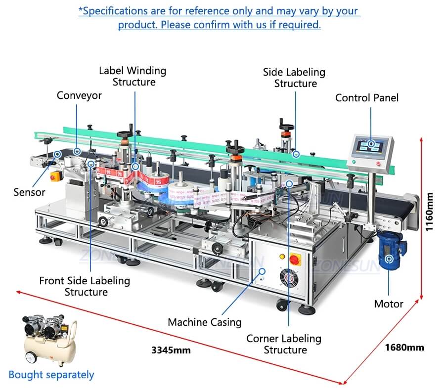 آلة لصق العلامات على الكرتون X3 Carton Labeling Machine X3