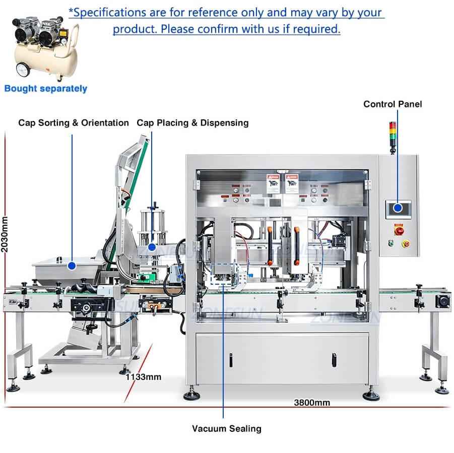 Vacuum Capping Machine X3 Vacuum Capping Machine X3