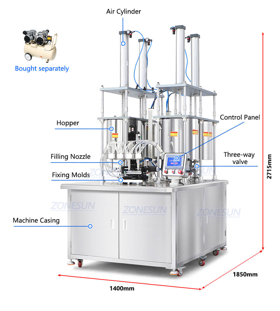 آلة تعبئة الدوامة X3 Swirl Filling Machine X3