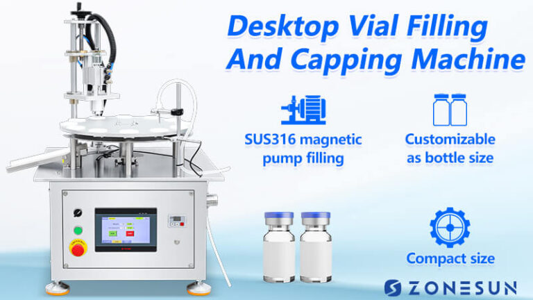 Desktop Rotary Vial Filling Capping Machine