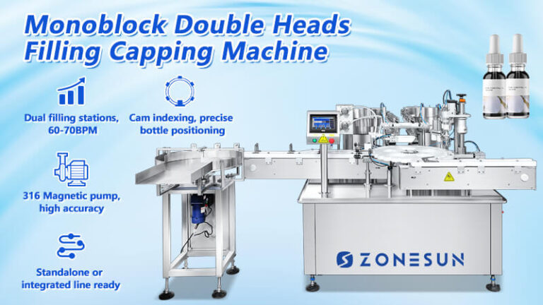 Dropper Bottle Liquid Filling Capping Machine