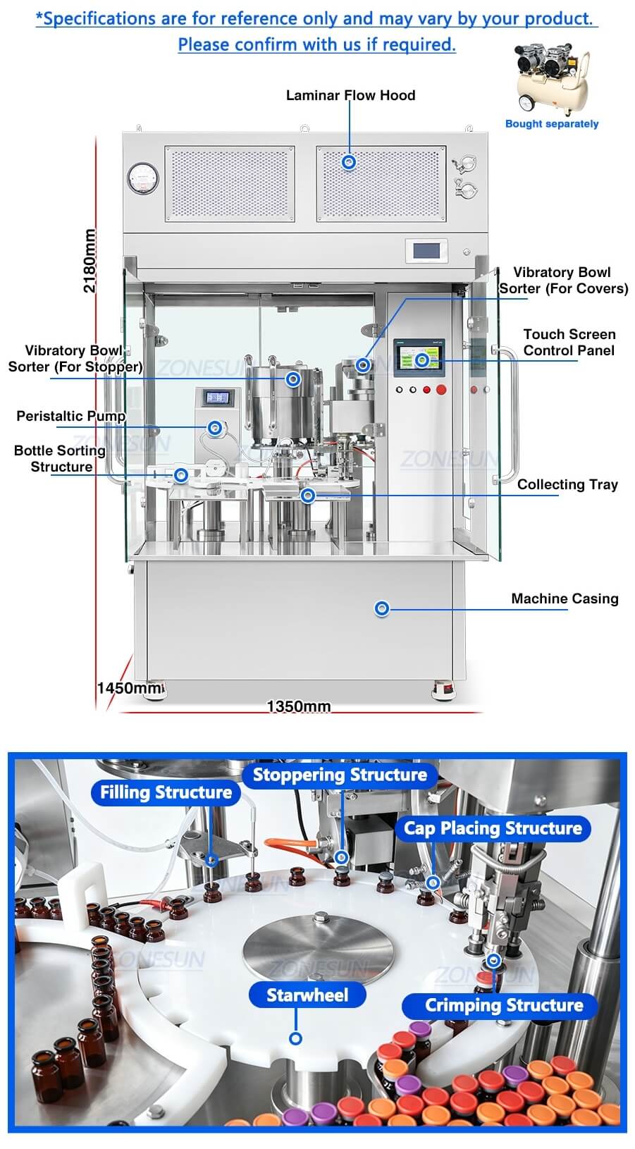 Vial Filling Capping Machine X4 Vial Filling Capping Machine X4