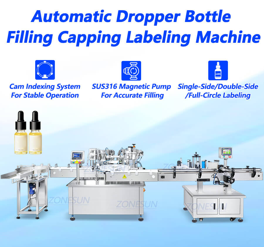 Cosmetic Dropper Bottle Bottling Line X1 Cosmetic Dropper Bottle Bottling Line X1