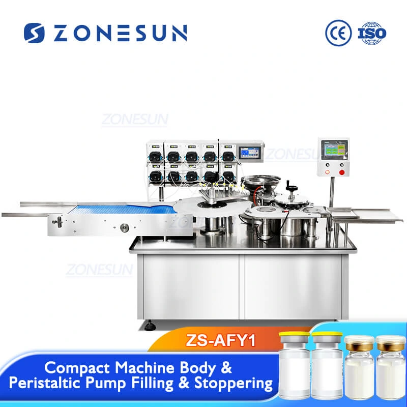 Vial Filling And Stoppering Machine