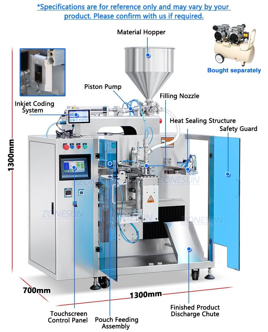 Premade Pouch Filling Sealing Machine X4 Premade Pouch Filling Sealing Machine X4