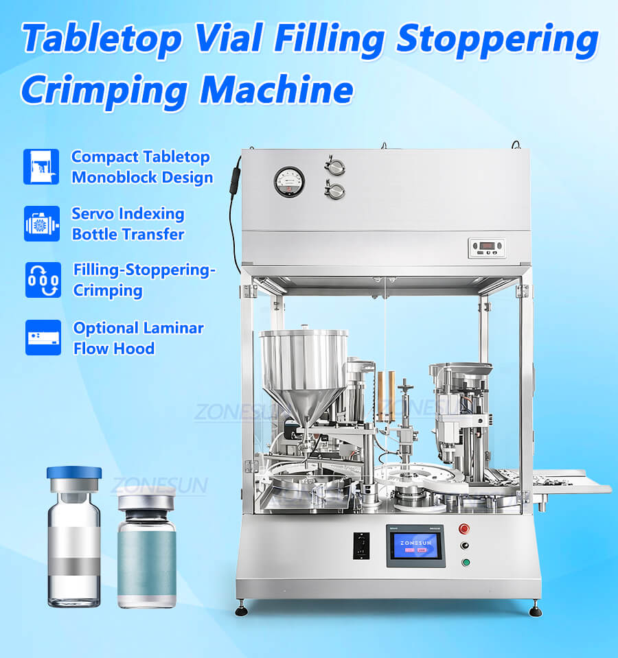 Riempitrice e tappatrice per fiale X1 Vial Filling And Capping Machine X1