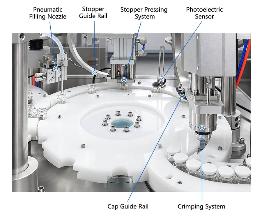 Riempitrice e tappatrice per fiale X4 Vial Filling And Capping Machine X4